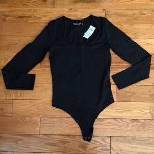 NWT Abercrombie & Fitch Black Bodysuit Small